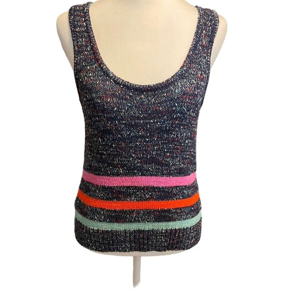 Lou & Grey for LOFT Women's Multicolor Striped Sleeveless Sweater Tank Size S - Picture 2 of 4